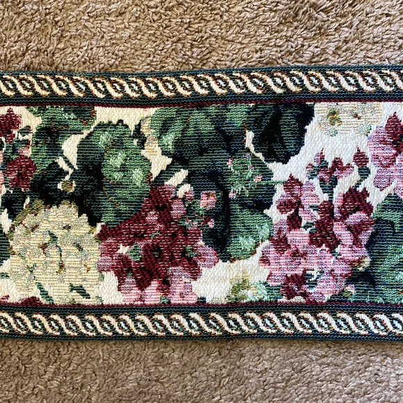 Tapestry-Like Table Runner 64”L x 10 1/2”W (Point to Point) Excellent Condition - Picture 1 of 5